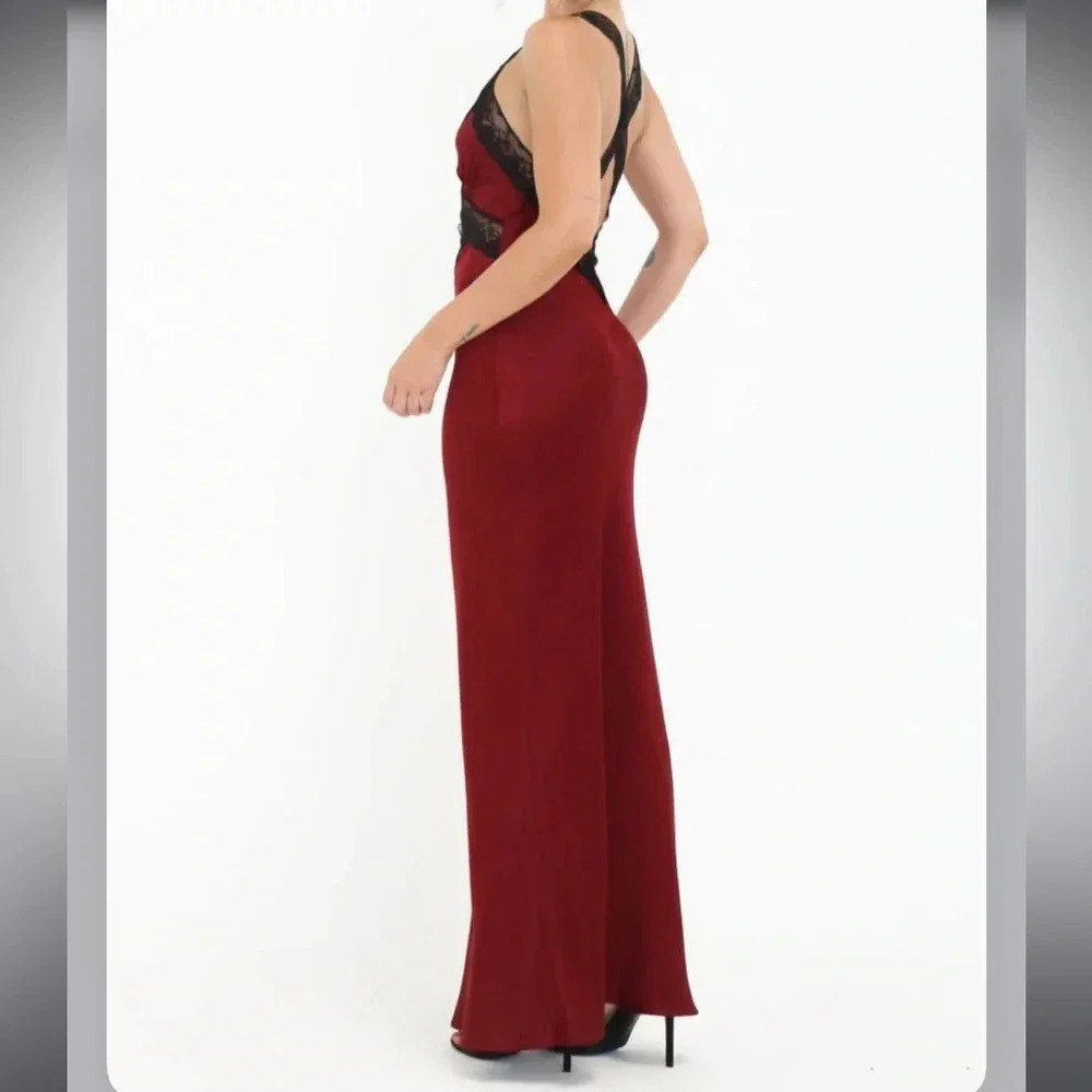 Rumored Crossroads Maxi Dress Garnet XS NWT - Picture 4 of 6